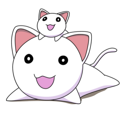 Small cat sat on the head of a larger cat.